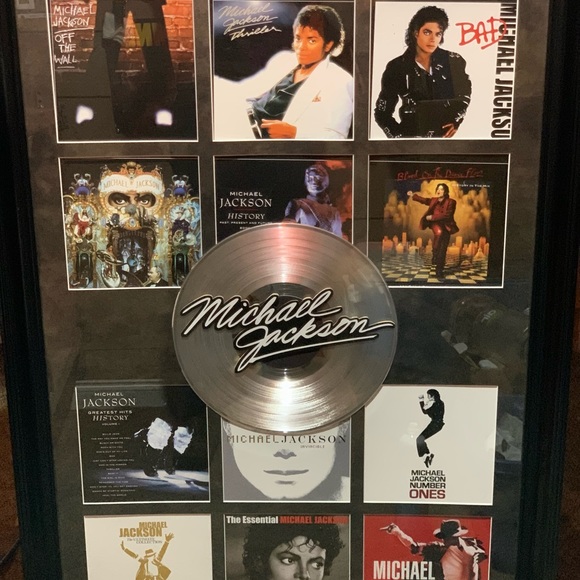 Michael Jackson platinum album framed. Mint - Picture 4 of 5